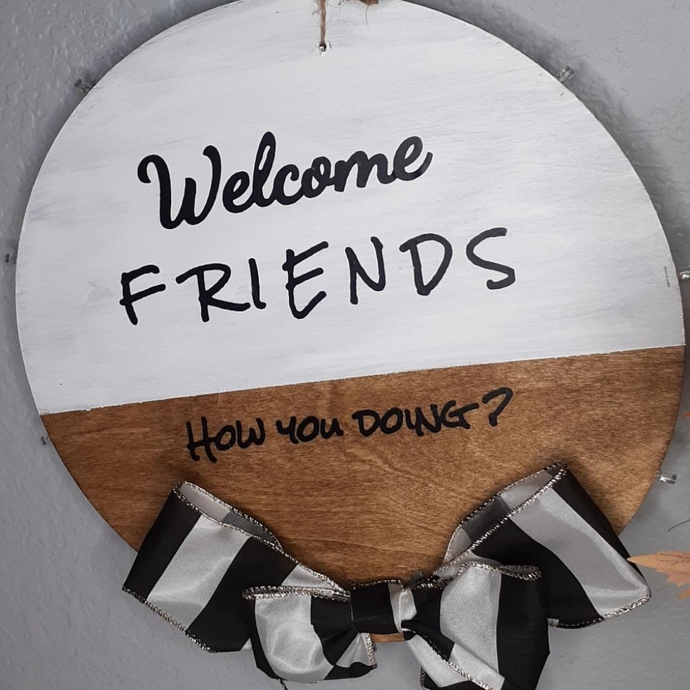 Friends door sign